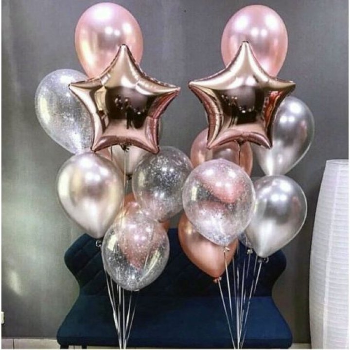 Фонтаны шаров "Дубль старт" в Новокузнецке