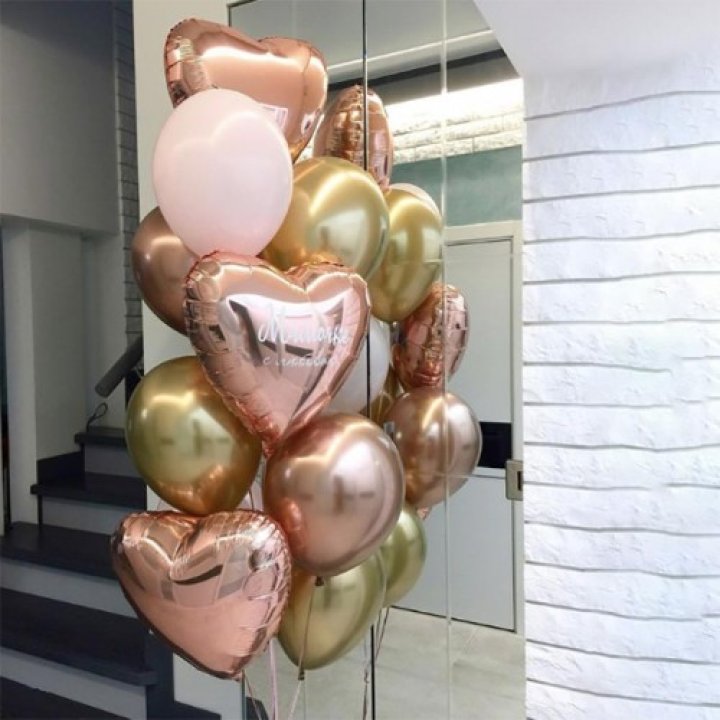 Фонтан шаров "От сердечка" в Новокузнецке