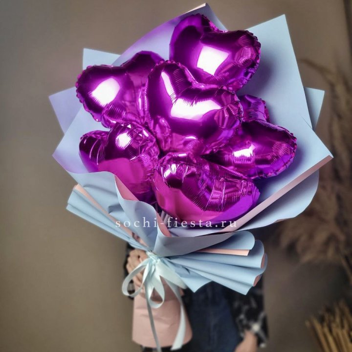 Букет из шаров сердец  в Новокузнецке