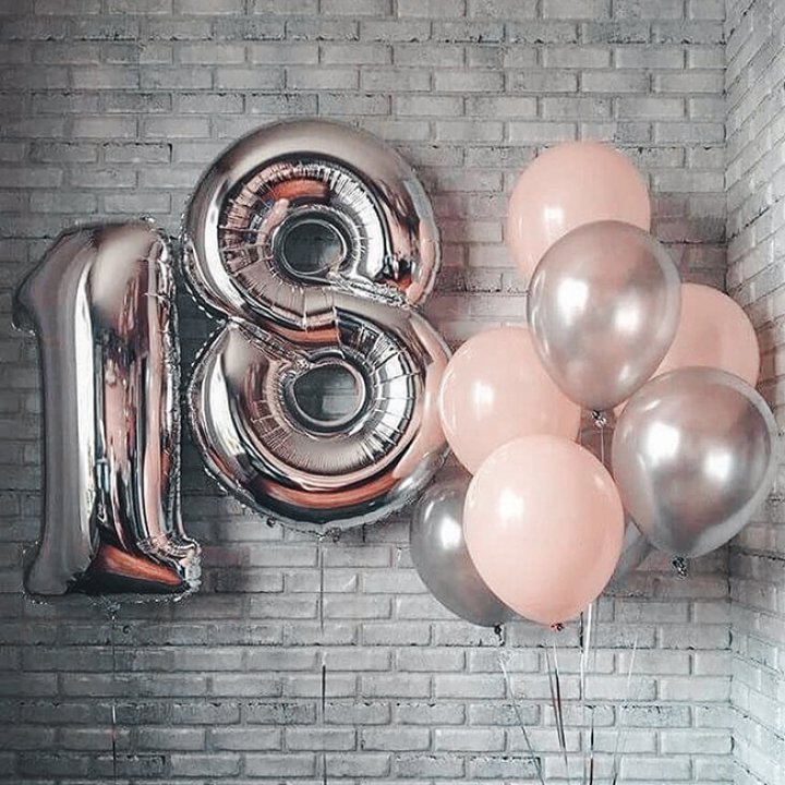 Фольгированный шар Серебряная Цифра в Новокузнецке