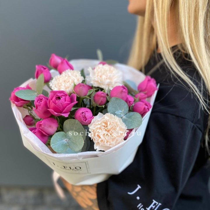 Букет с мисти бабблс №2 в Новокузнецке