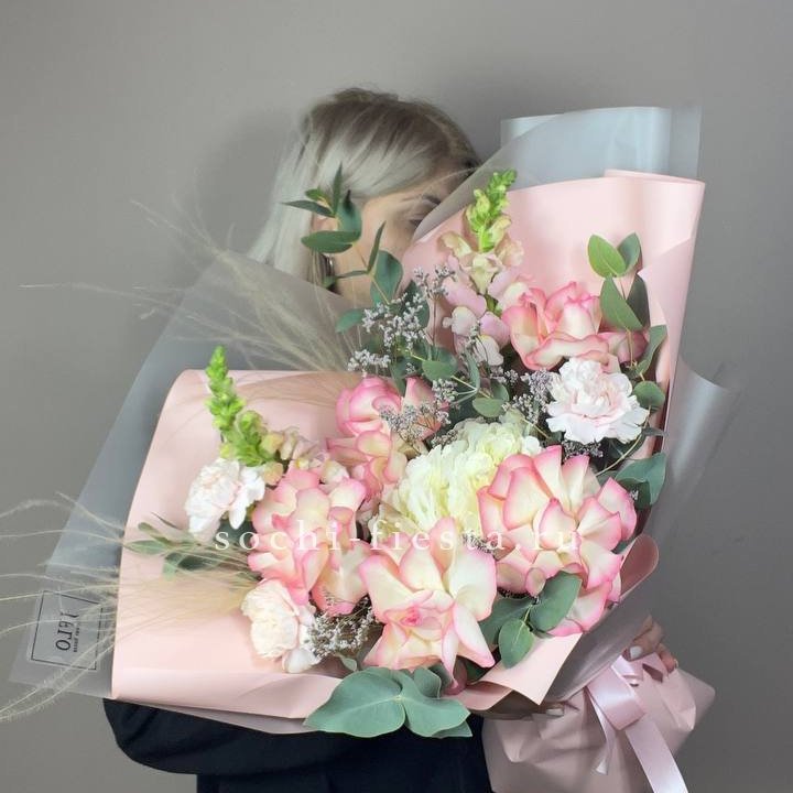  Букет  "Закат для неё" в Новокузнецке