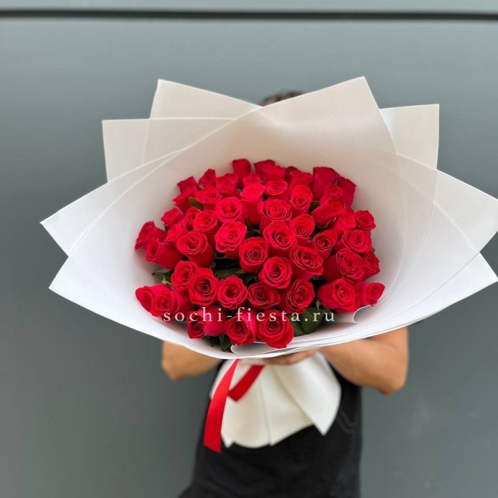 51  красная роза в Новокузнецке