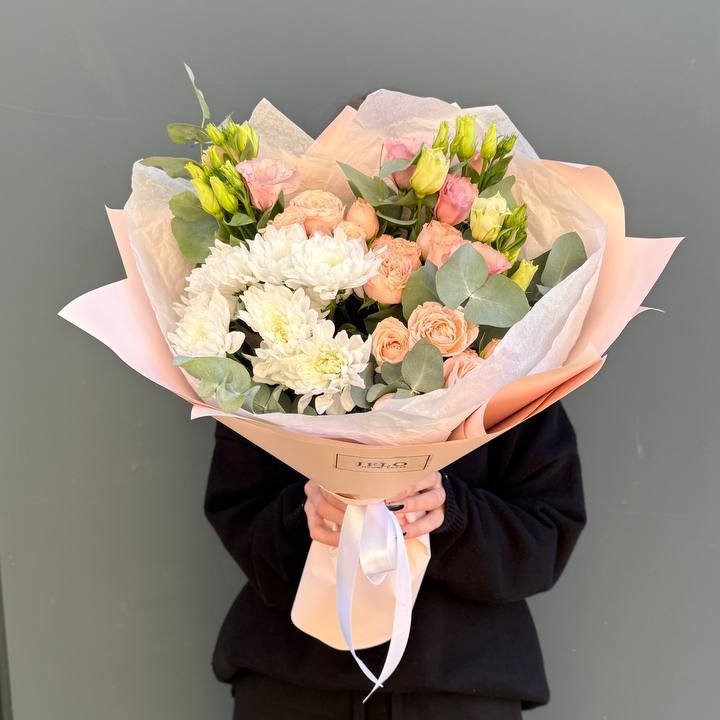 Букет "Персиковая нежность" в Новокузнецке