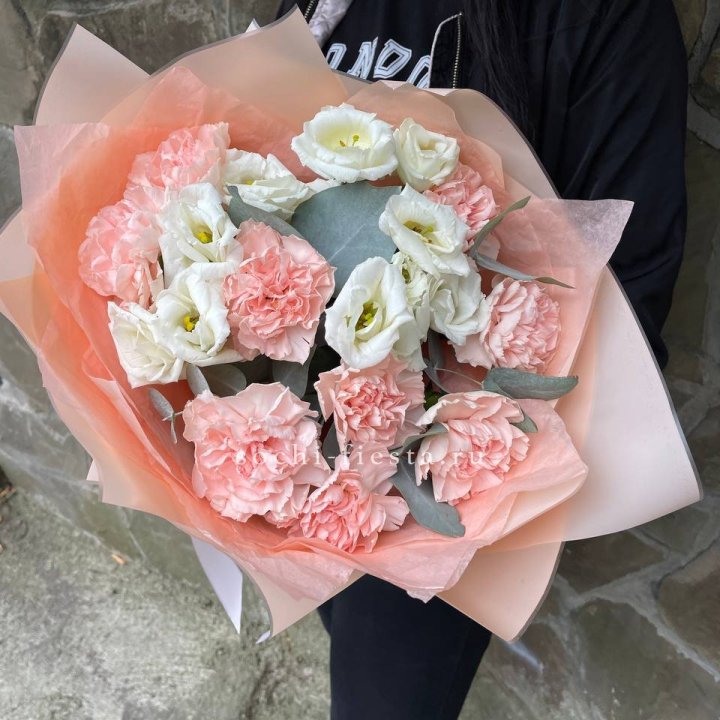  Букет диантусов "Пич" в Новокузнецке