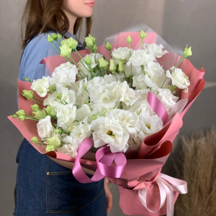 Букет эустом "Пудра" в Новокузнецке