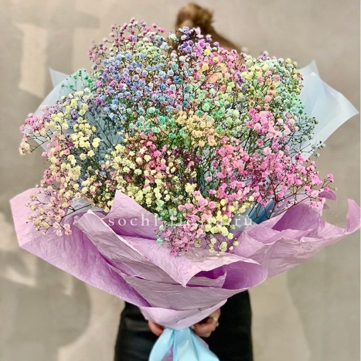 Радужные гипсофилы №2 в Новокузнецке