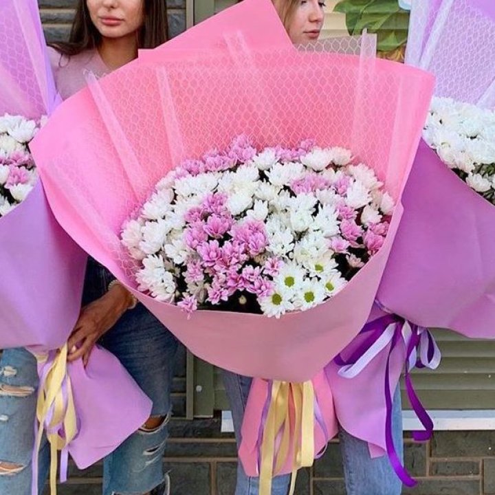 Букет хризантем №3 в Новокузнецке