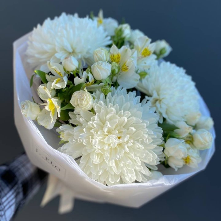 Букет из хризантем "Миранда" в Новокузнецке