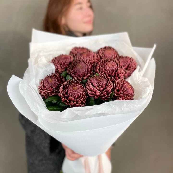 Букет хризантем "Касиопия" в Новокузнецке