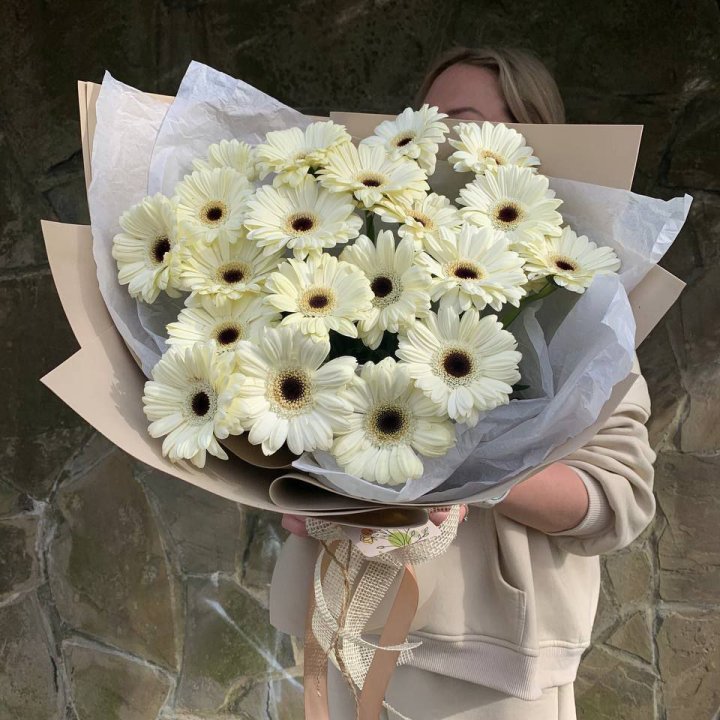 Букет голландских гербер "Шейн"" в Новокузнецке