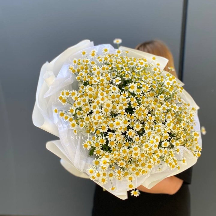 Букет ромашек "Фемели" в Новокузнецке