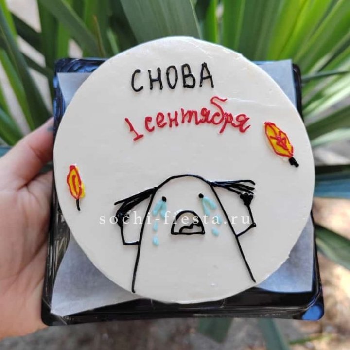 Бенто-торт "Не опять, а снова..." в Новокузнецке