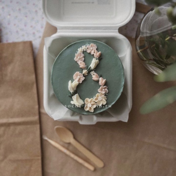 Бенто-торт "8 марта" green  в Новокузнецке