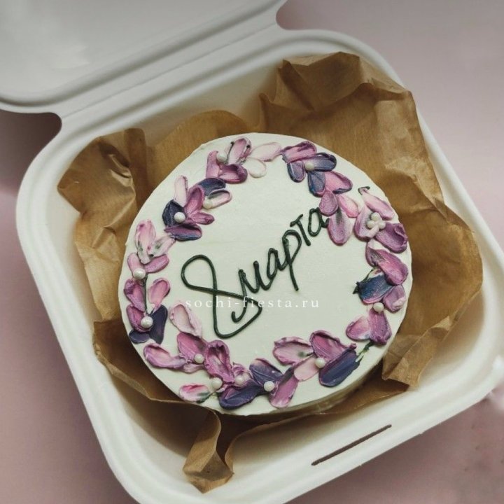 Бенто-торт "8 марта цветы"  в Новокузнецке