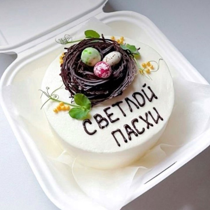 Бенто-торт "Светлой Пасхи" 1 в Новокузнецке