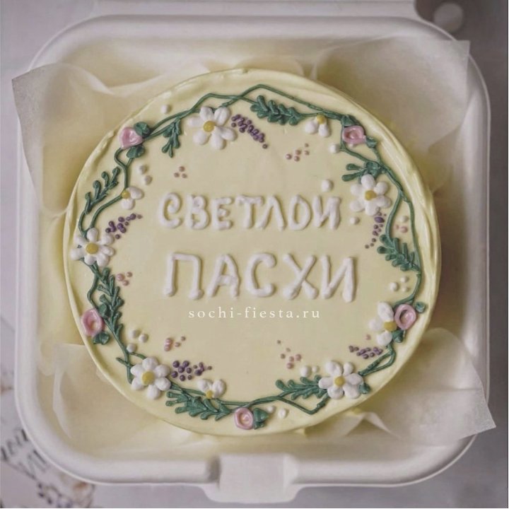 Бенто-торт "Светлой Пасхи" 2 в Новокузнецке