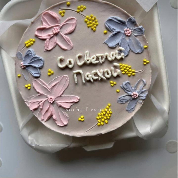 Бенто-торт "Светлой Пасхи" 3 в Новокузнецке