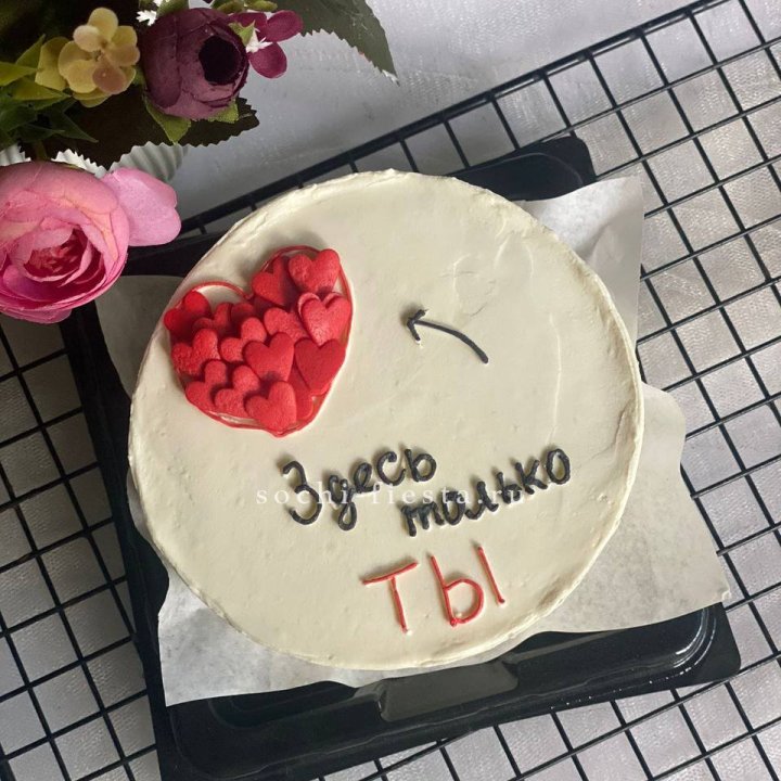 Бенто-торт "В моем сердце только ты"  в Новокузнецке