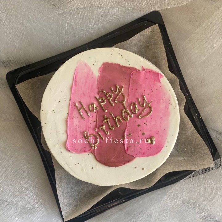 Бенто-торт "С днём рождения" пастель в Новокузнецке