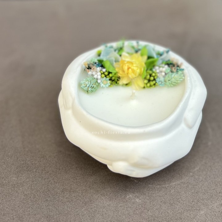 Свеча ароматическая в гипсе Руки в Новокузнецке