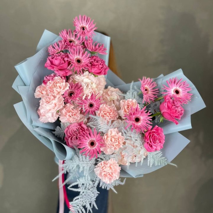 Дизайнерский букет "Свит хаер" в Новокузнецке