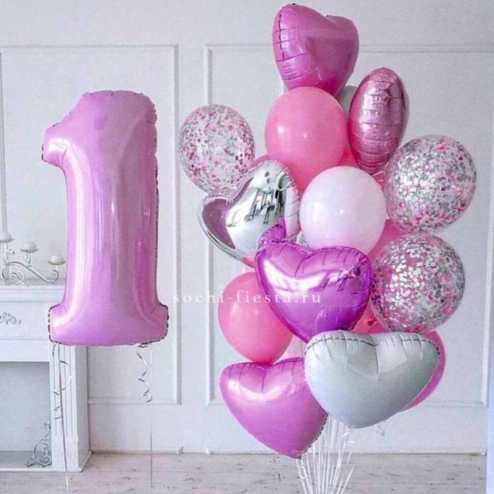 Набор шаров "С днем рождения" в Новокузнецке