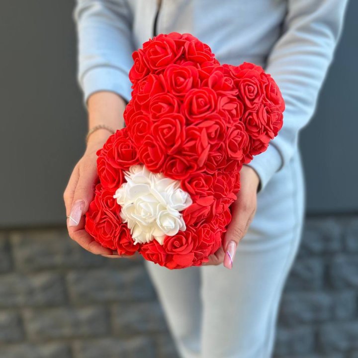 Медведь с белым сердцем в Новокузнецке