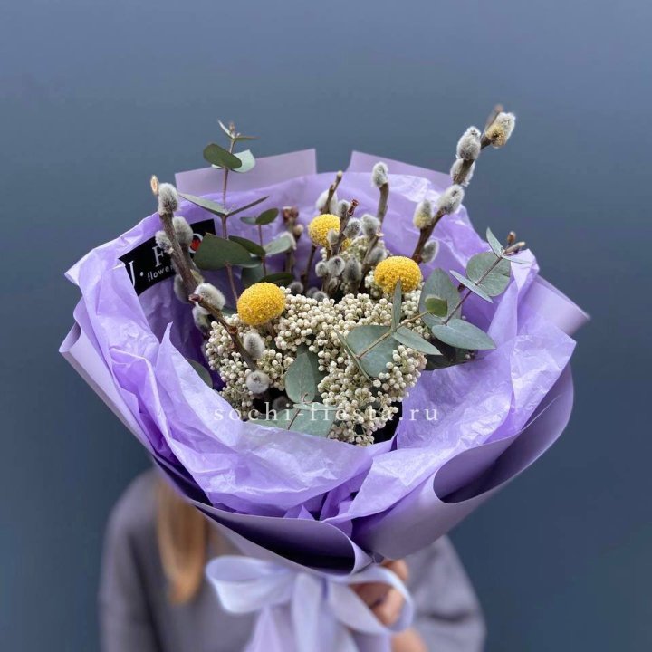 Букет с Вербой №1 в Новокузнецке