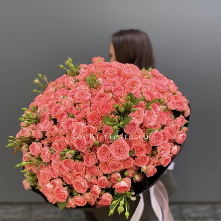 101 кустовая роза Барбадос в Новокузнецке