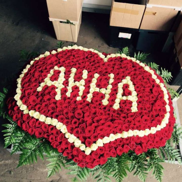 555 роз с именем в Новокузнецке