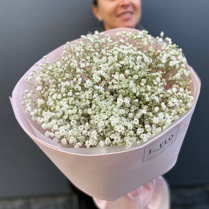 11 белых гипсофил в фоамиране в Новокузнецке