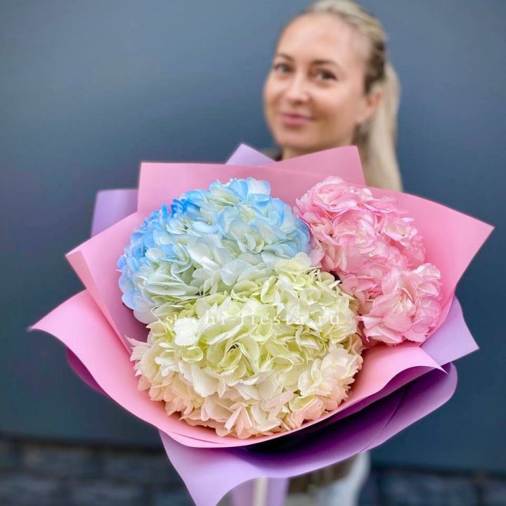 Букет гортензий "Тоника" в Новокузнецке