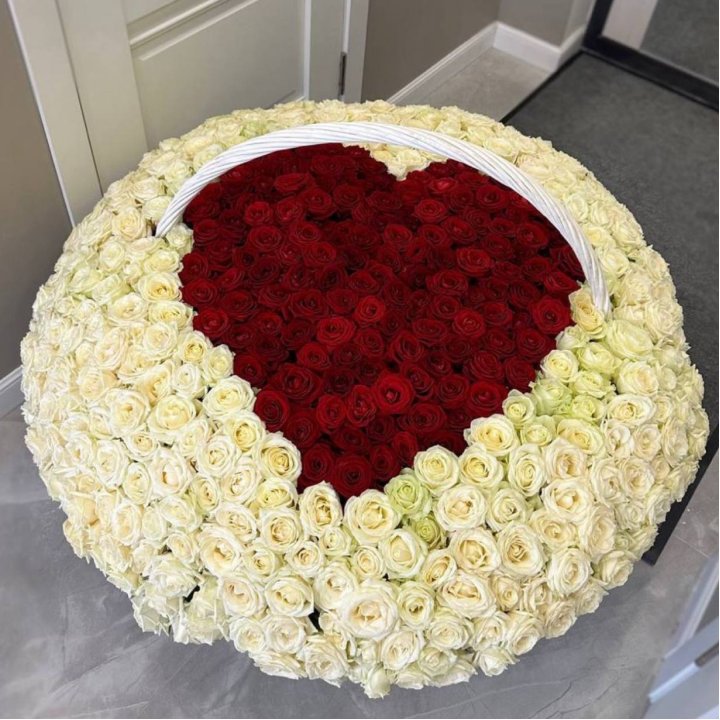 501 роза сердце в Новокузнецке