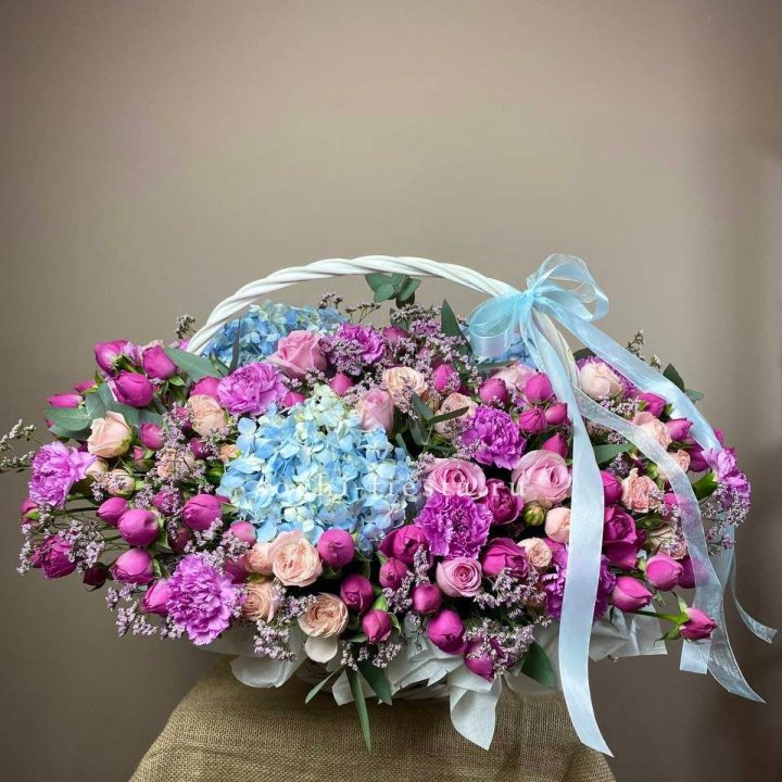 Авторская корзина "Лавандерия" в Новокузнецке