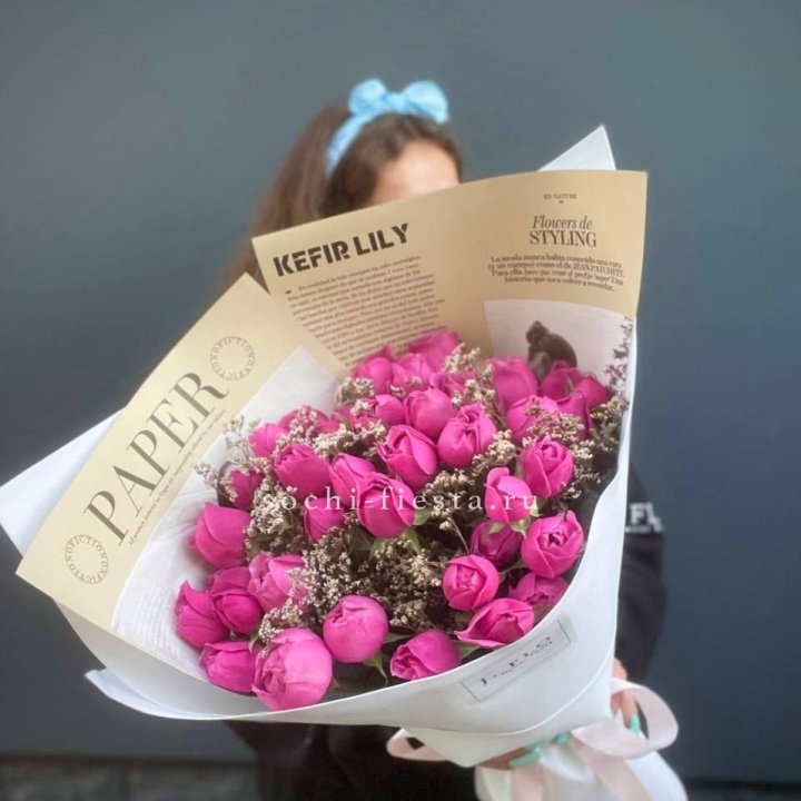 Пионовидные розы баблс №3 в Новокузнецке