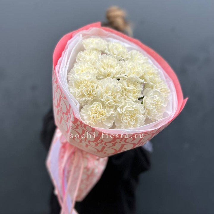 Белые диантусы №2 в Новокузнецке