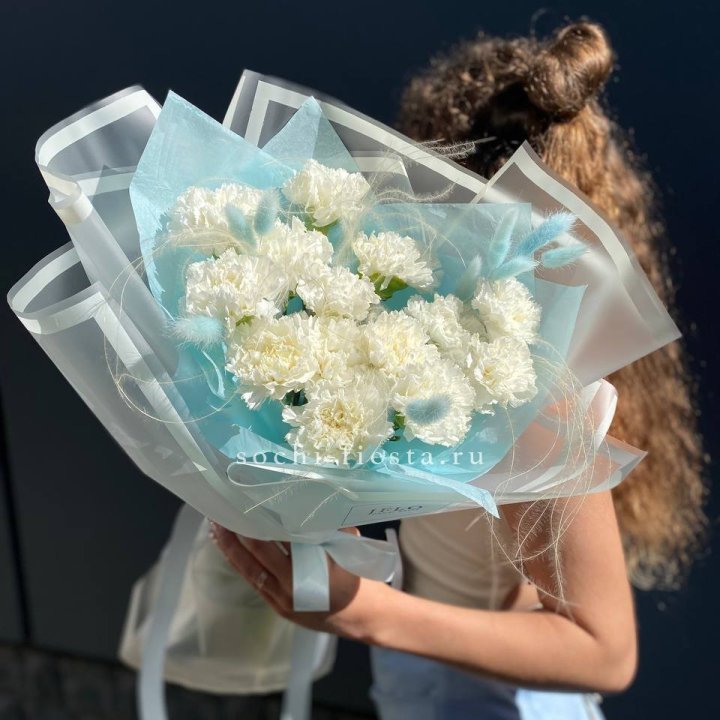 Воздушный букет из диантусов  в Новокузнецке