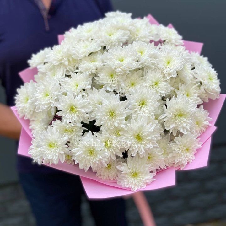  Букет 15 хризантем  в Новокузнецке