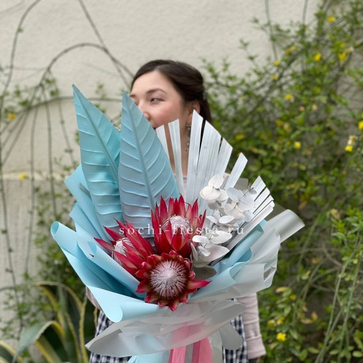 Букет из протеи "Клеопатра-2" в Новокузнецке