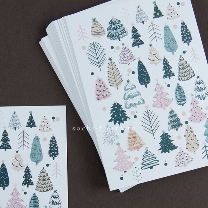 Открытка к букету "Елки" в Новокузнецке