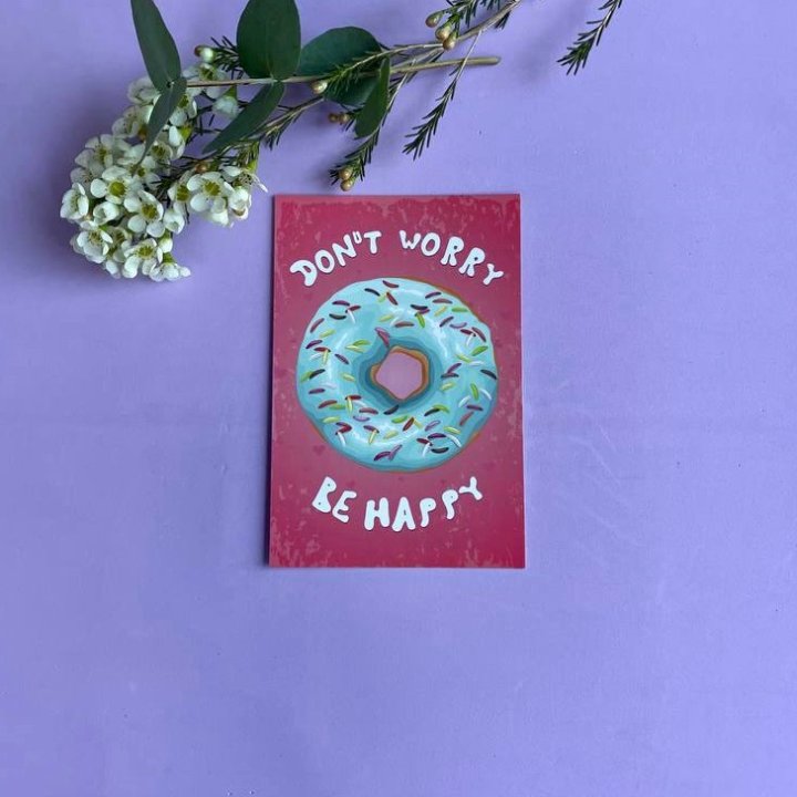 Открытка к букету "Не волнуйся..." в Новокузнецке