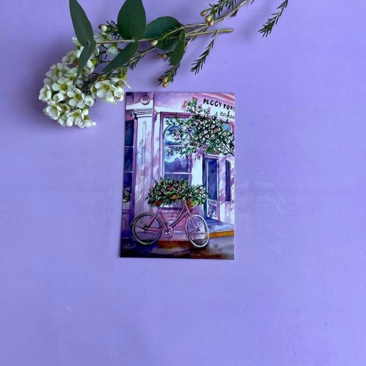 Открытка к букету "Розовый" в Новокузнецке