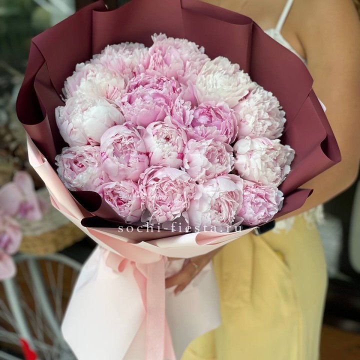Букет с пионами №5 в Новокузнецке