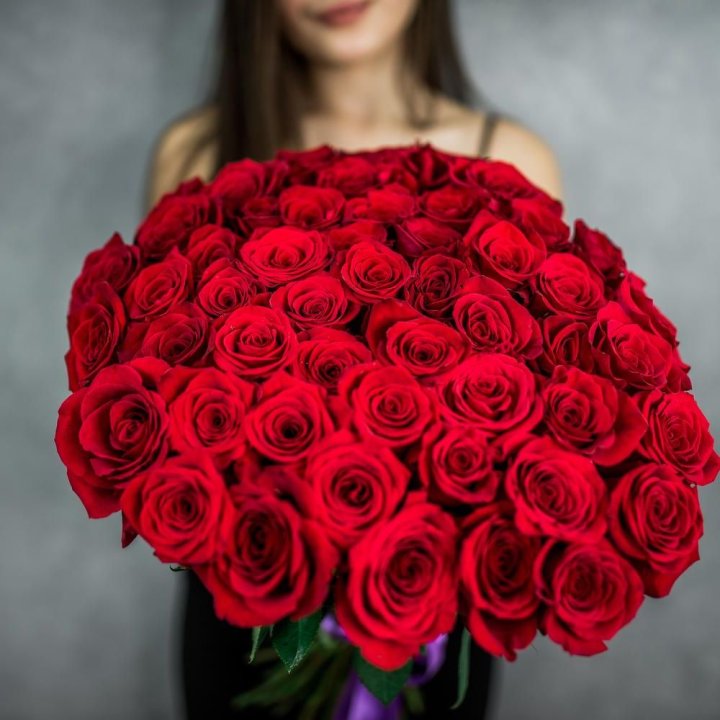 51 красная роза в Новокузнецке