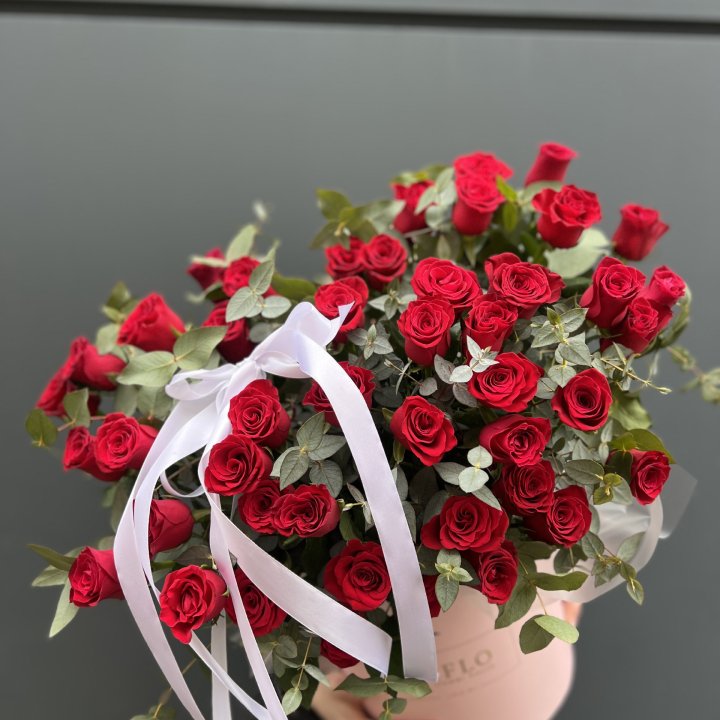 45 Красных роз в боксе "Сеньёрита" в Новокузнецке