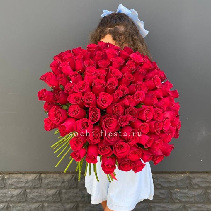101 красная роза в Новокузнецке
