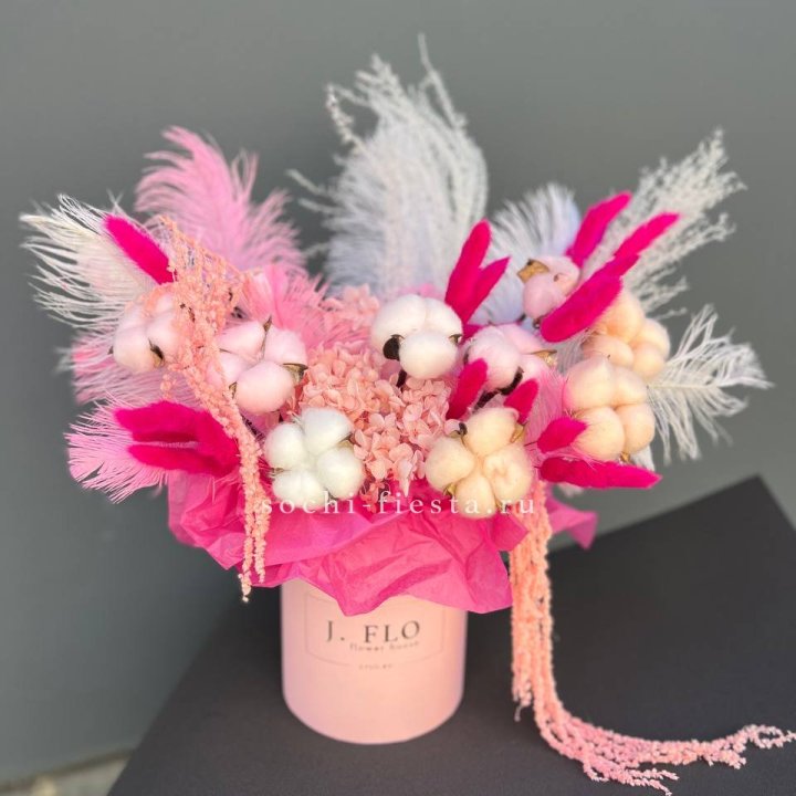 Авторский бокс с сухоцветами №1 в Новокузнецке