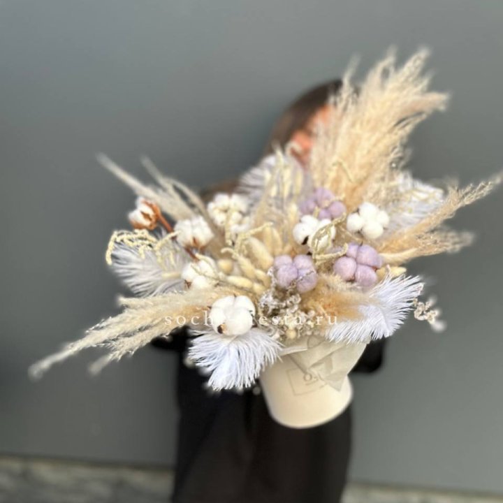 Авторский бокс с сухоцветами №3 в Новокузнецке