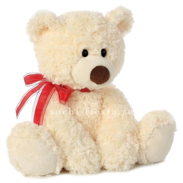 Белый плюшевый мишка  в Новокузнецке